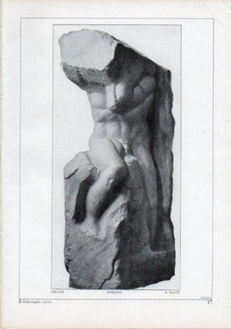 LAMINA V24171: Michelangelo. A slave