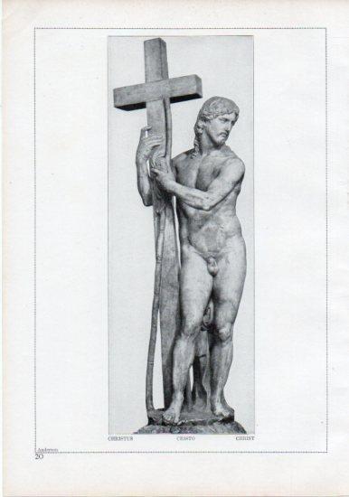 LAMINA V24172: Michelangelo. Christ