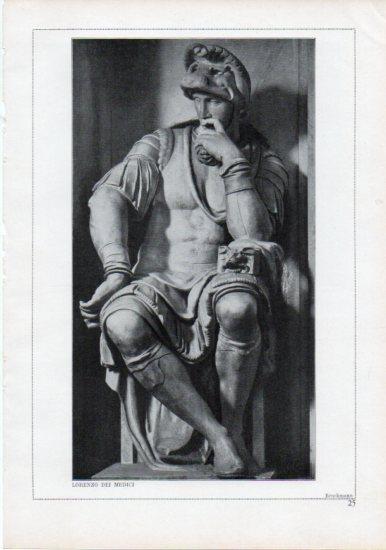 LAMINA V24175: Michelangelo. Lorenzo dei Medici