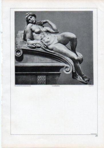 LAMINA V24177: Michelangelo. Dawn