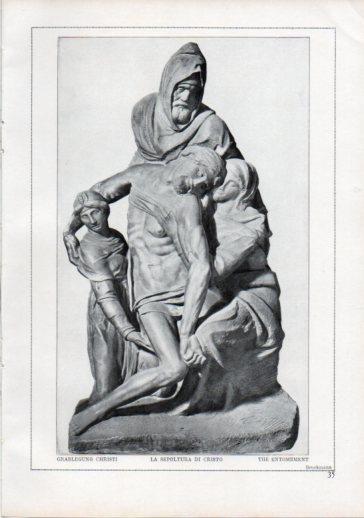 LAMINA V24180: Michelangelo. The entombment