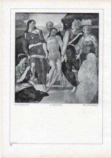 LAMINA V24181: Michelangelo. The entombment