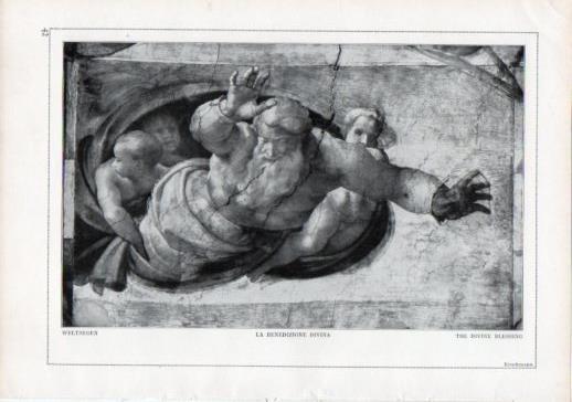 LAMINA V24183: Michelangelo. The divine blessing