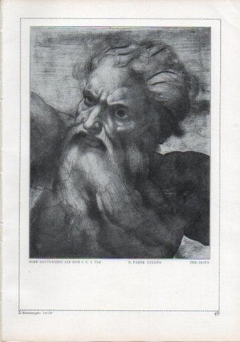 LAMINA V24187: Michelangelo. The deity