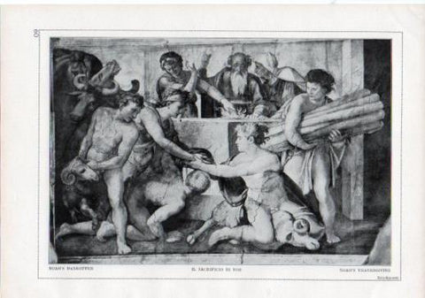 LAMINA V24192: Michelangelo. Noah's thanksgiving