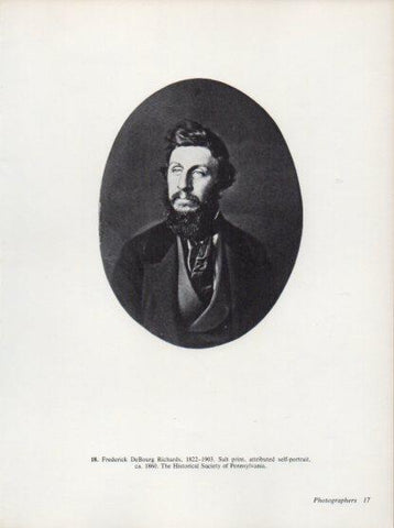 LAMINA V24269: Frederick DeBourg Richards self-portrait 1860