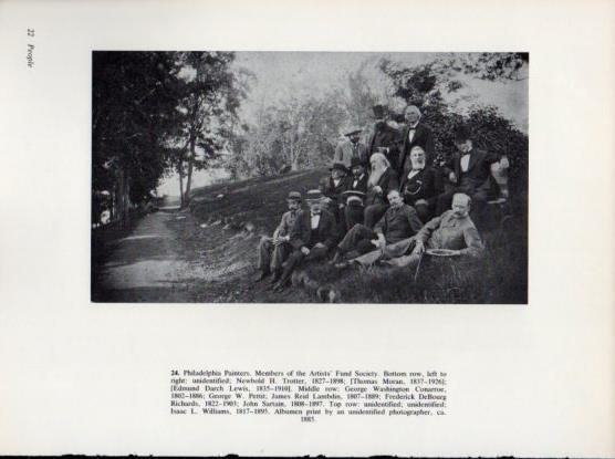 LAMINA V24271: Philadelphia Painters. Members of the Artists' Fund Society 1885