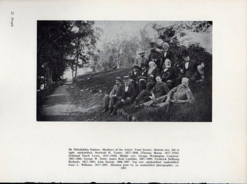 LAMINA V24271: Philadelphia Painters. Members of the Artists' Fund Society 1885