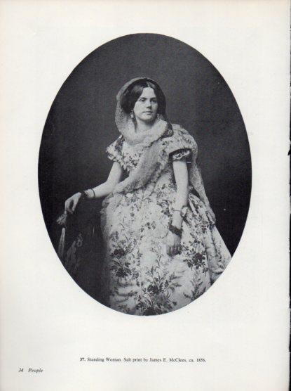 LAMINA V24277: Standing woman by James E. McClees 1856