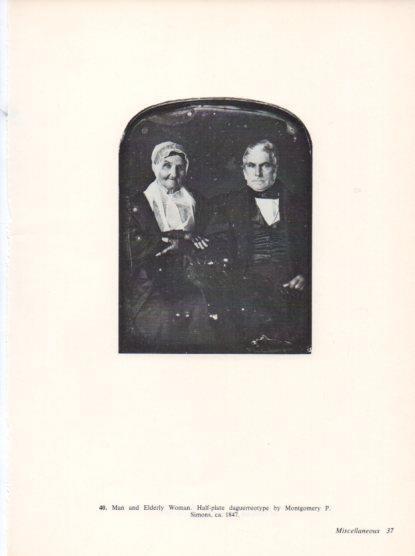 LAMINA V24279: Man and Elderly Woman by Montgomery P. Simons 1847