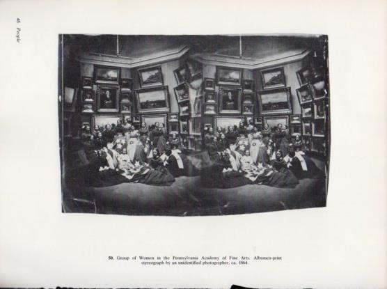 LAMINA V24283: Women in the Pennsylvania Academy of Fine Arts 1864
