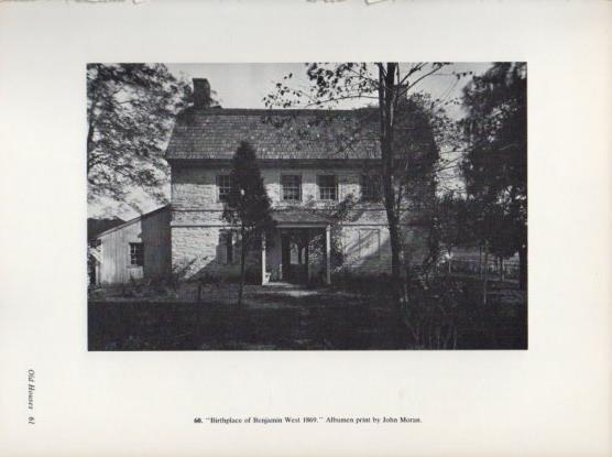 LAMINA V24289: Birthplace of Benjamin West 1869 by John Moran