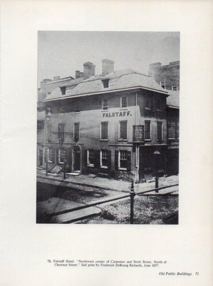 LAMINA V24294: Falstaff Hotel by F. DeBourg Richards 1857