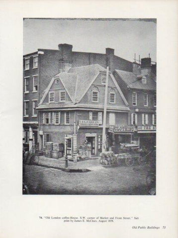 LAMINA V24295: Old London coffee-House by James E. McClees 1858