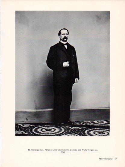 LAMINA V24282: Standing Man attributed to Coonley and Wolfersberger 1862