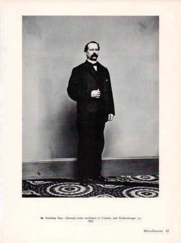 LAMINA V24282: Standing Man attributed to Coonley and Wolfersberger 1862