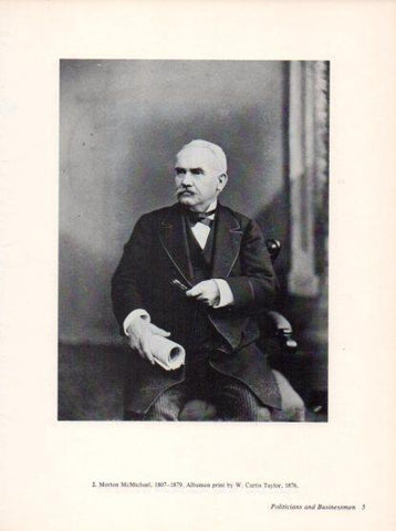 LAMINA V24263: Morton McMichael by W. Curtis Taylor ca. 1876