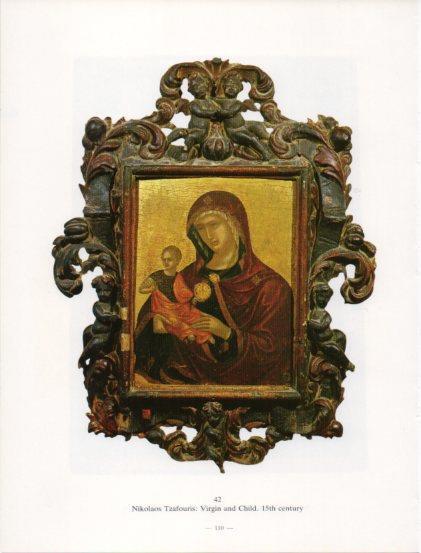 LAMINA V24244: Nikolaos Tzafouris. Virgin and Child