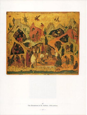LAMINA V24247: The Dormition of St. Sabbas