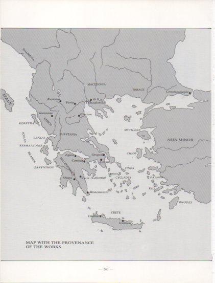 LAMINA V24262: Map with the provenance of the works