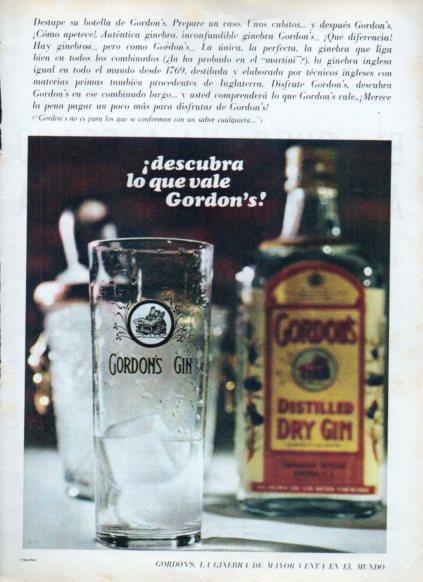 LAMINA V25252: Publicidad Gordon's Gin