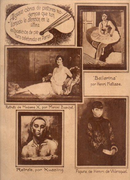 LAMINA V24619: Obras de la Exposicion de Pintura de Paris 1927
