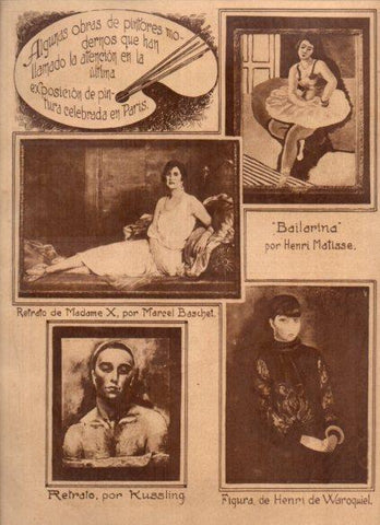 LAMINA V24619: Obras de la Exposicion de Pintura de Paris 1927