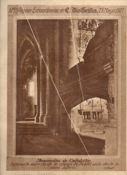 LAMINA V24620: Interior de la iglesia de Poblet