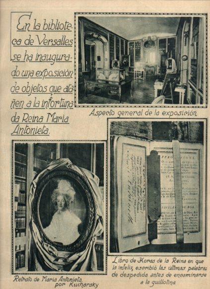 LAMINA V24621: Exposicion de Maria Antonieta en Versalles