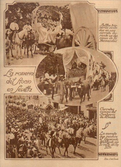 LAMINA V24629: La romeria del Rocio en Sevilla