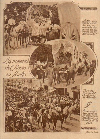 LAMINA V24629: La romeria del Rocio en Sevilla