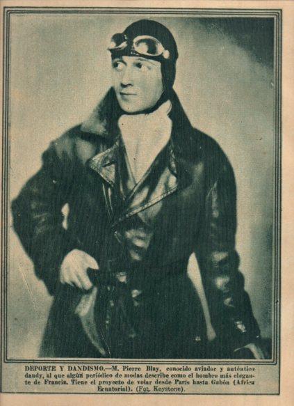 LAMINA V24634: Pierre Blay aviador