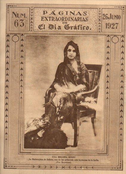 LAMINA V24636: Maharajana de Indore