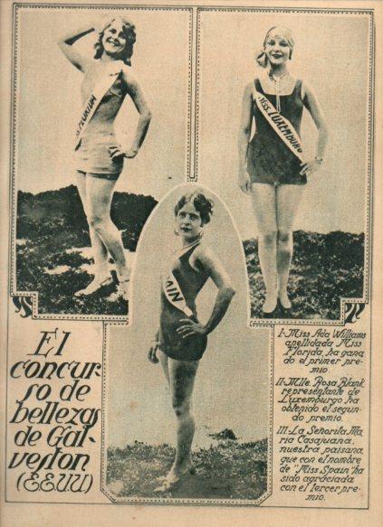 LAMINA V24637: Concurso de bellezas en Galveston, Estados Unidos