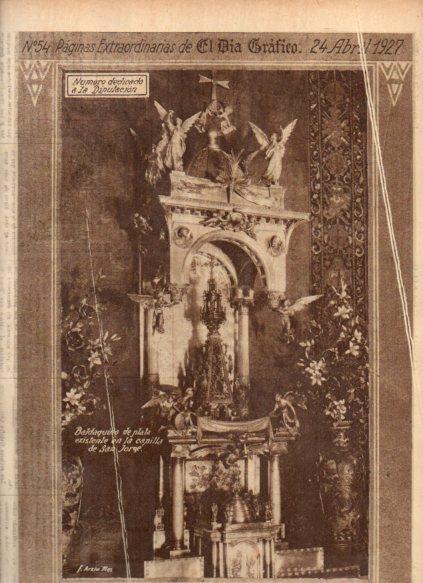 LAMINA V24604: Baldaquillo de la capilla de San Jorge en Barcelona
