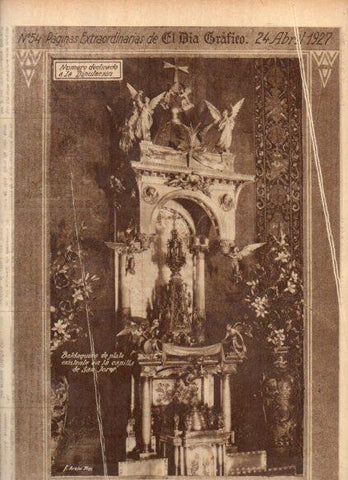 LAMINA V24604: Baldaquillo de la capilla de San Jorge en Barcelona