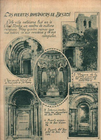 LAMINA V24578: Puertas romanicas de Besalu, Gerona