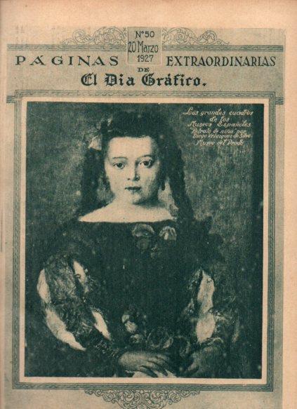 LAMINA V24584: Retrato de niña por Velazquez