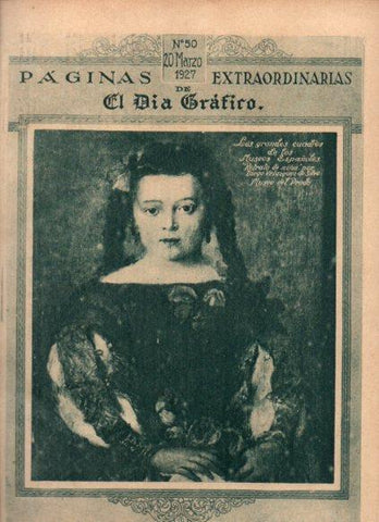 LAMINA V24584: Retrato de niña por Velazquez