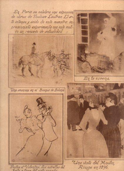 LAMINA V24586: Exposicion de obras de Toulose Lautrec en Paris