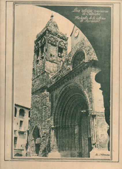 LAMINA V24593: Fachada de la iglesia de Agramunt