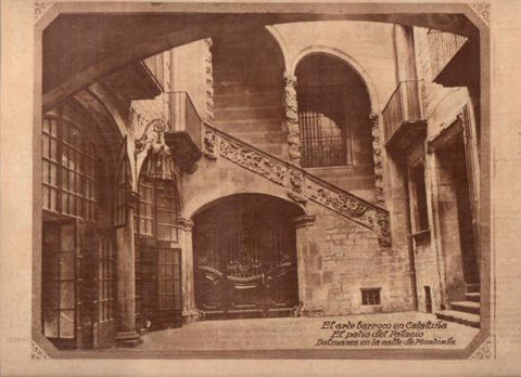 LAMINA V24599: Patio del Palacio Dalmases, Barcelona