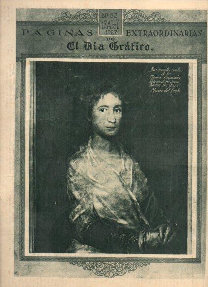 LAMINA V24600: Retrato de Josefa Bayen por Goya