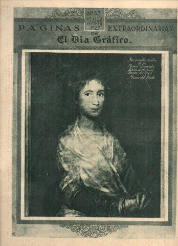 LAMINA V24600: Retrato de Josefa Bayen por Goya