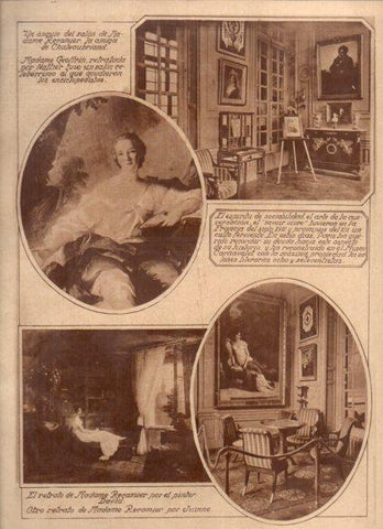 LAMINA V24589: Reconstruccion de Salones Literarios en el Museo Carnavalet, Paris