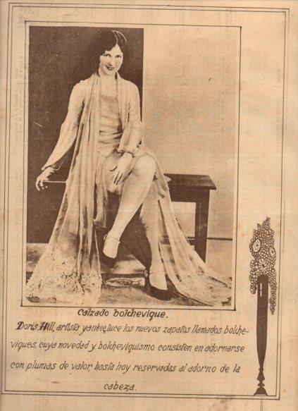 LAMINA V24639: Doris Hill con los zapatos bolchevique