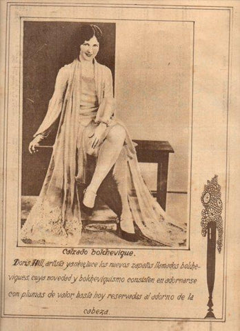 LAMINA V24639: Doris Hill con los zapatos bolchevique