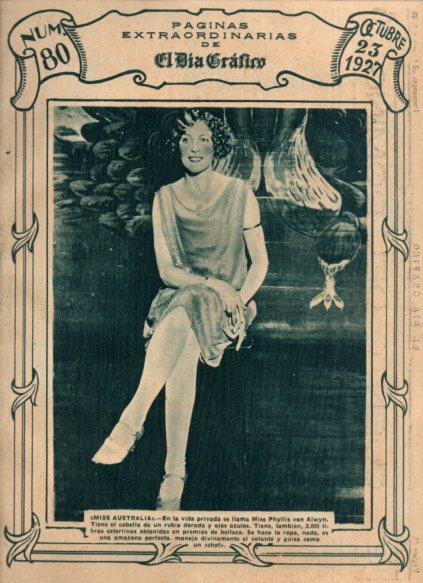 LAMINA V24676: Phyllis von Alwyn Miss Australia