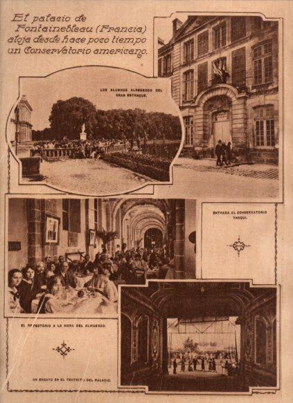 LAMINA V24683: Conservatorio norteamericano en Palacio de Fontainebleau