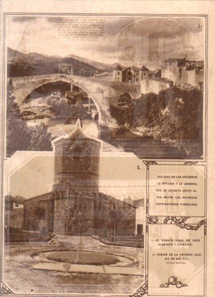 LAMINA V24698: Puente viejo de San Juan de las Abadesas
